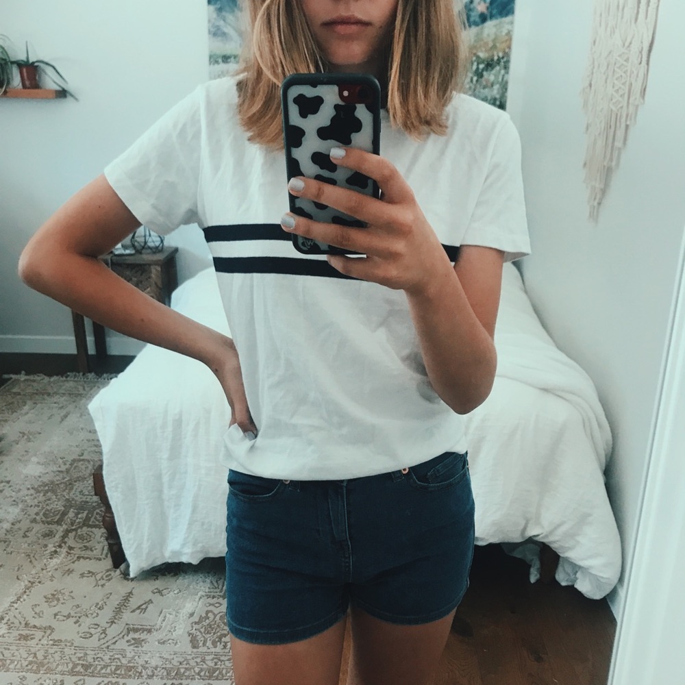 white brandy tee
